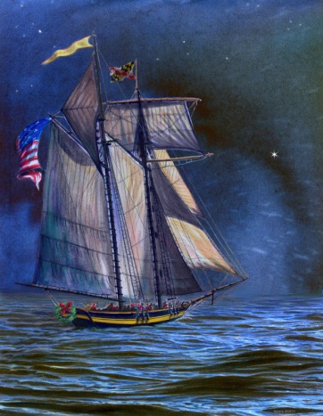 Pride of Baltimore II: pick a star on the dark horizon, and follow the light...